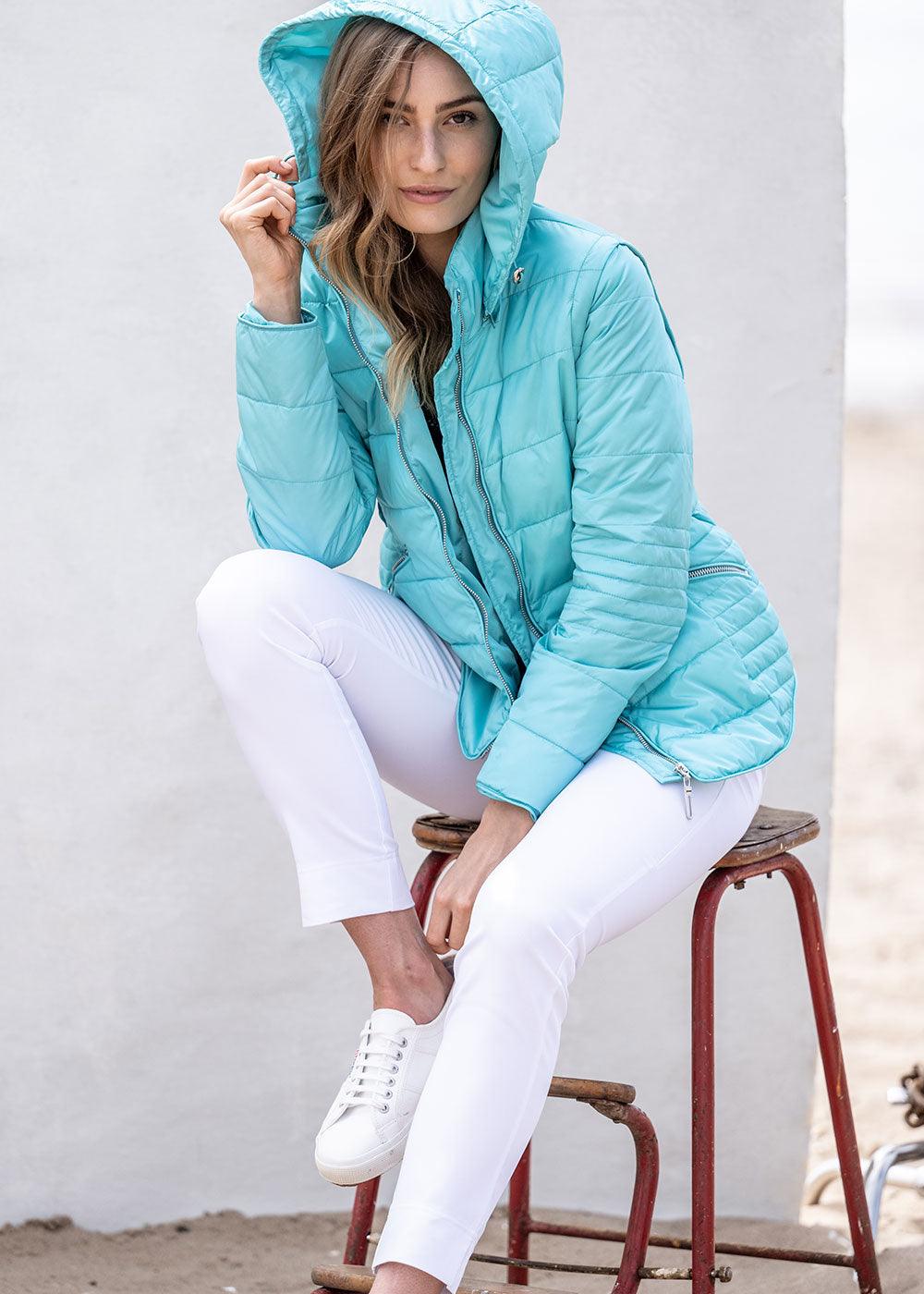 Marble 2 in 1 Quilted Jacket - Justina Clothing