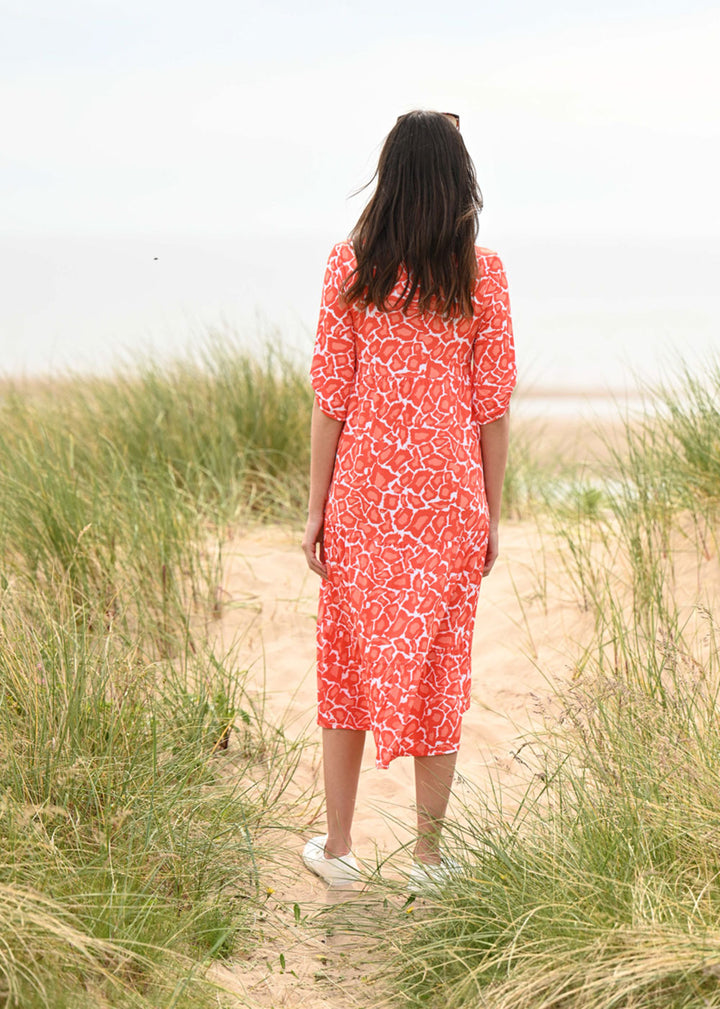 Marble Print Dress