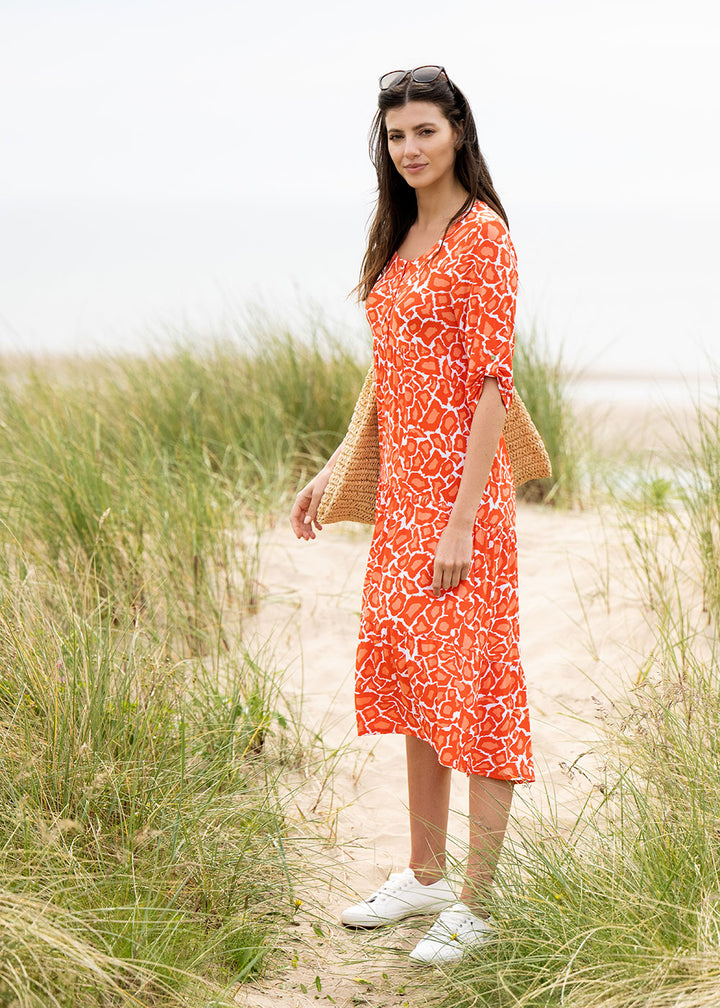 Marble Print Dress