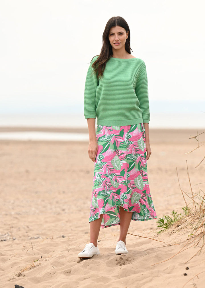 Marble Boat Neck Sweater