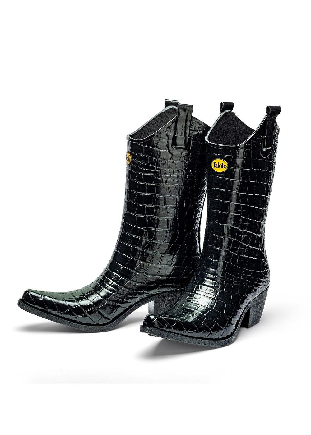 Talolo Urban Croc Cowboy Boot Wellies - Justina Clothing