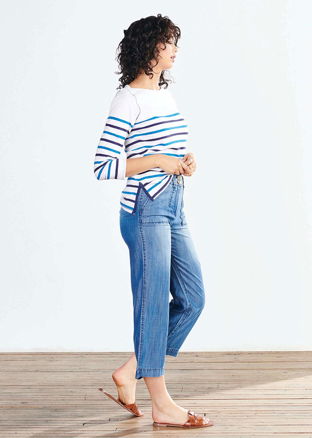 Hatley Breton Top - Waterside Stripes - Justina Clothing