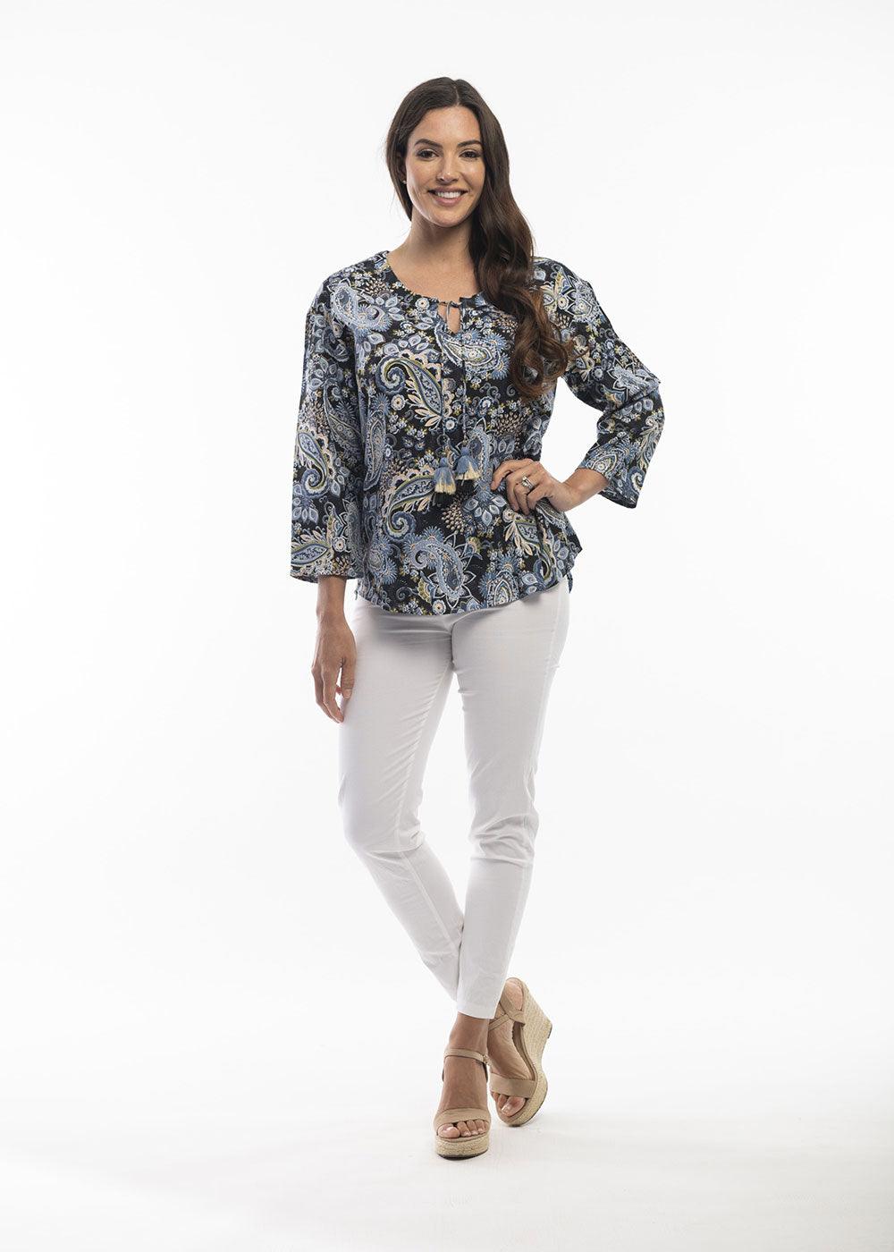 Orientique Lamu Boho Top - Justina Clothing