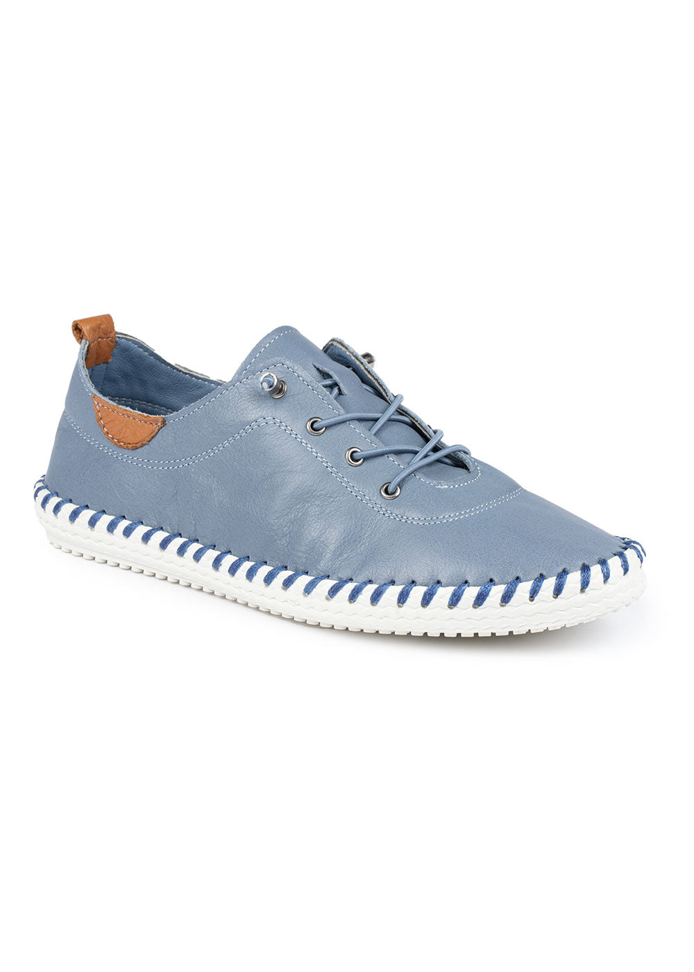 Lunar St Ives Plimsoll - Mid Blue