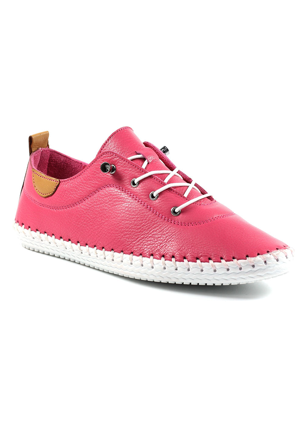 Lunar St Ives Plimsoll - Raspberry